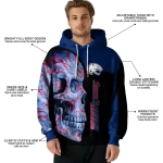 south alabama jaguars skull motif blue black hoodie best selling
