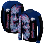 south alabama jaguars skull motif blue black hoodie best selling