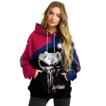 south alabama jaguars skull punisher red black hoodie best selling