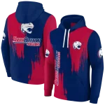 south alabama jaguars splatter effect blue hoodie best selling