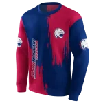 south alabama jaguars splatter effect blue hoodie best selling