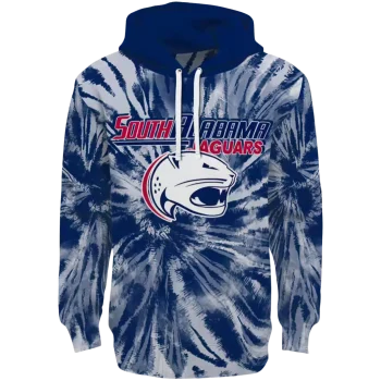south alabama jaguars tie dye pattern blue hoodie best selling