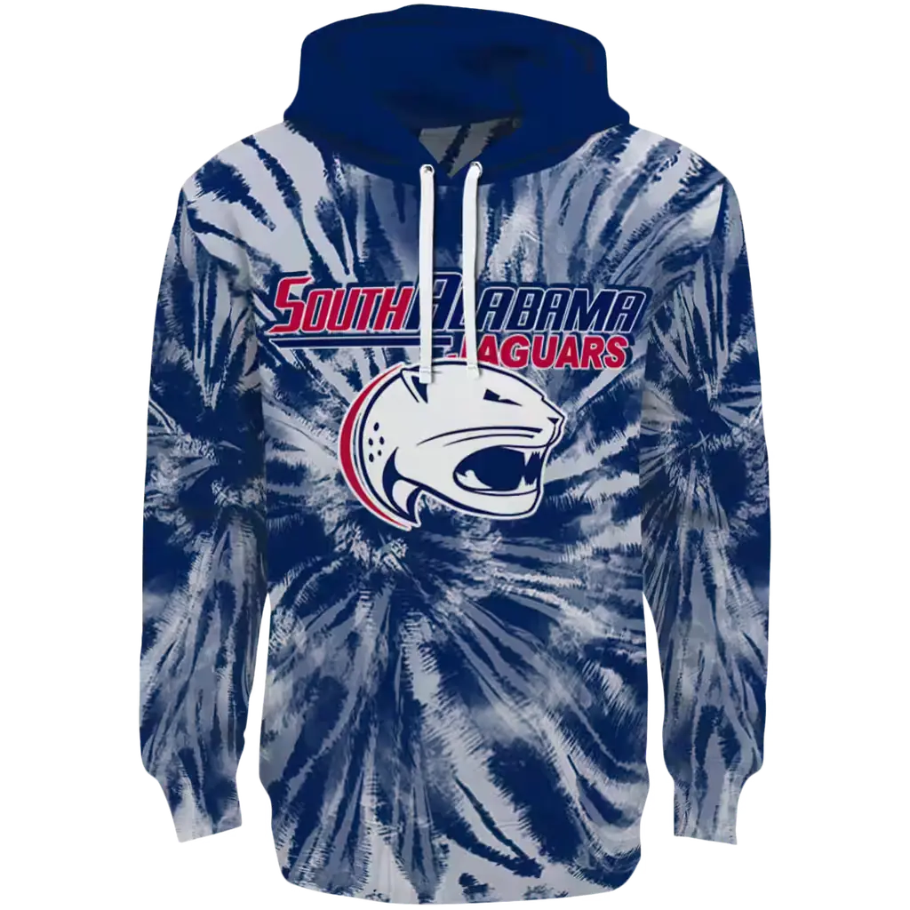 south alabama jaguars tie dye pattern blue hoodie best selling south alabama jaguars tie dye pattern blue hoodie best selling