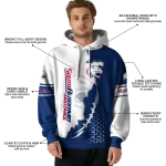 south alabama jaguars triangular pattern blue white hoodie best selling