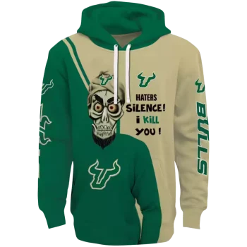 south florida bulls achmed skull green hoodie best selling