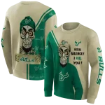 south florida bulls achmed skull green hoodie best selling