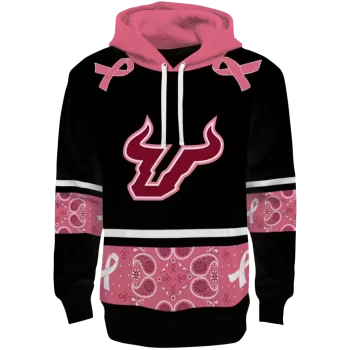 south florida bulls awareness ribbon black pink hoodie best selling