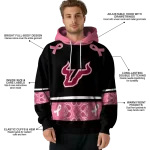 south florida bulls awareness ribbon black pink hoodie best selling