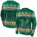 south florida bulls christmas trees green hoodie best selling