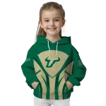 south florida bulls concentric lines green black hoodie best selling