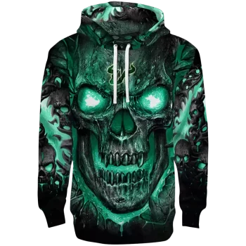 south florida bulls demonic skull green black hoodie best selling