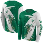 south florida bulls dynamic slash green white hoodie best selling