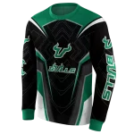 south florida bulls futuristic pattern green black hoodie best selling