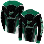 south florida bulls futuristic pattern green black hoodie best selling