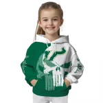south florida bulls graphic punisher green white hoodie best selling