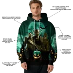 south florida bulls halloween vibes green black hoodie best selling