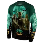 south florida bulls halloween vibes green black hoodie best selling