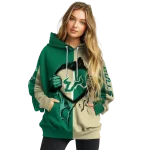 south florida bulls heartbeat graphic green hoodie best selling