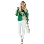 south florida bulls heartbeat graphic green hoodie best selling