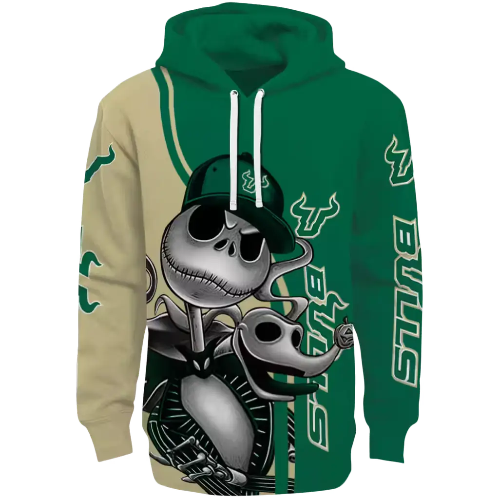 south florida bulls jack skellington green hoodie best selling south florida bulls jack skellington green hoodie best selling