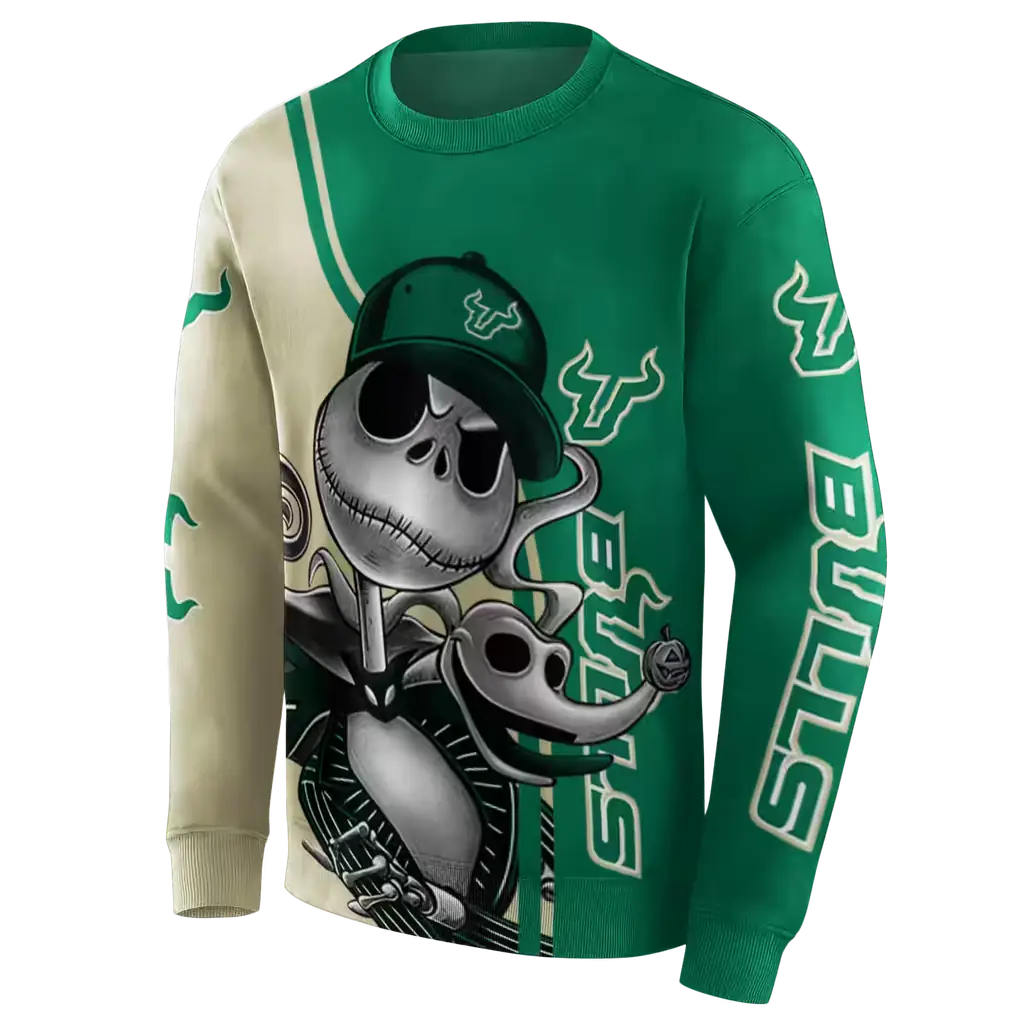 south florida bulls jack skellington green hoodie new arrival south florida bulls jack skellington green hoodie new arrival