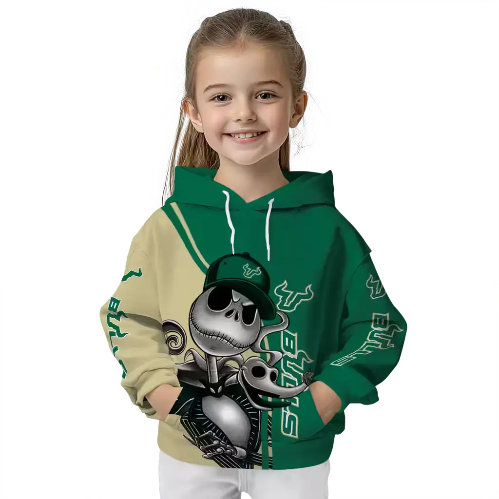 south florida bulls jack skellington green hoodie top rated south florida bulls jack skellington green hoodie top rated