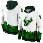 south florida bulls lucky motif white green hoodie best selling