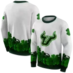 south florida bulls lucky motif white green hoodie best selling