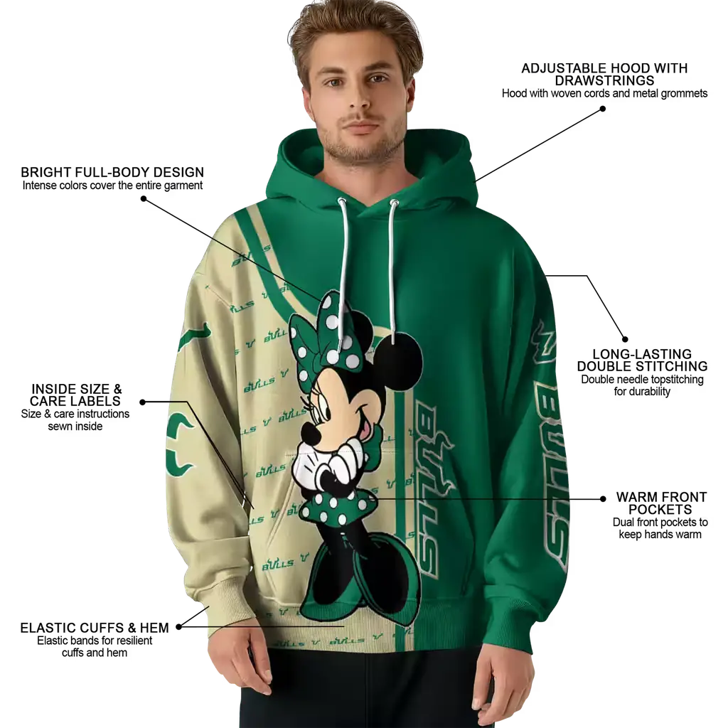 south florida bulls minnie mouse green hoodie latest model south florida bulls minnie mouse green hoodie latest model