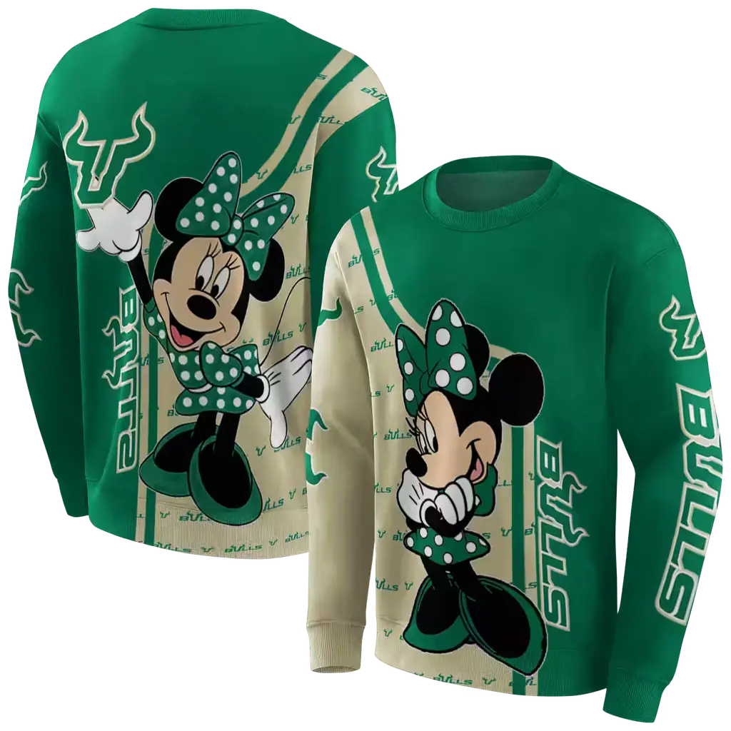 south florida bulls minnie mouse green hoodie premium grade south florida bulls minnie mouse green hoodie premium grade