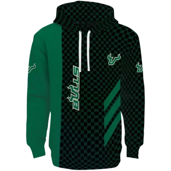 south florida bulls monogram pattern green hoodie best selling