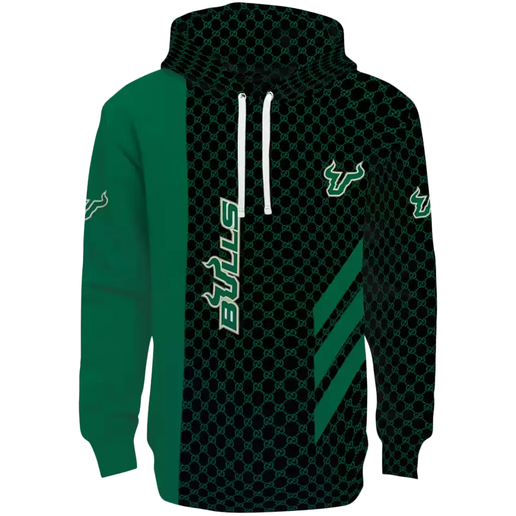 south florida bulls monogram pattern green hoodie best selling south florida bulls monogram pattern green hoodie best selling