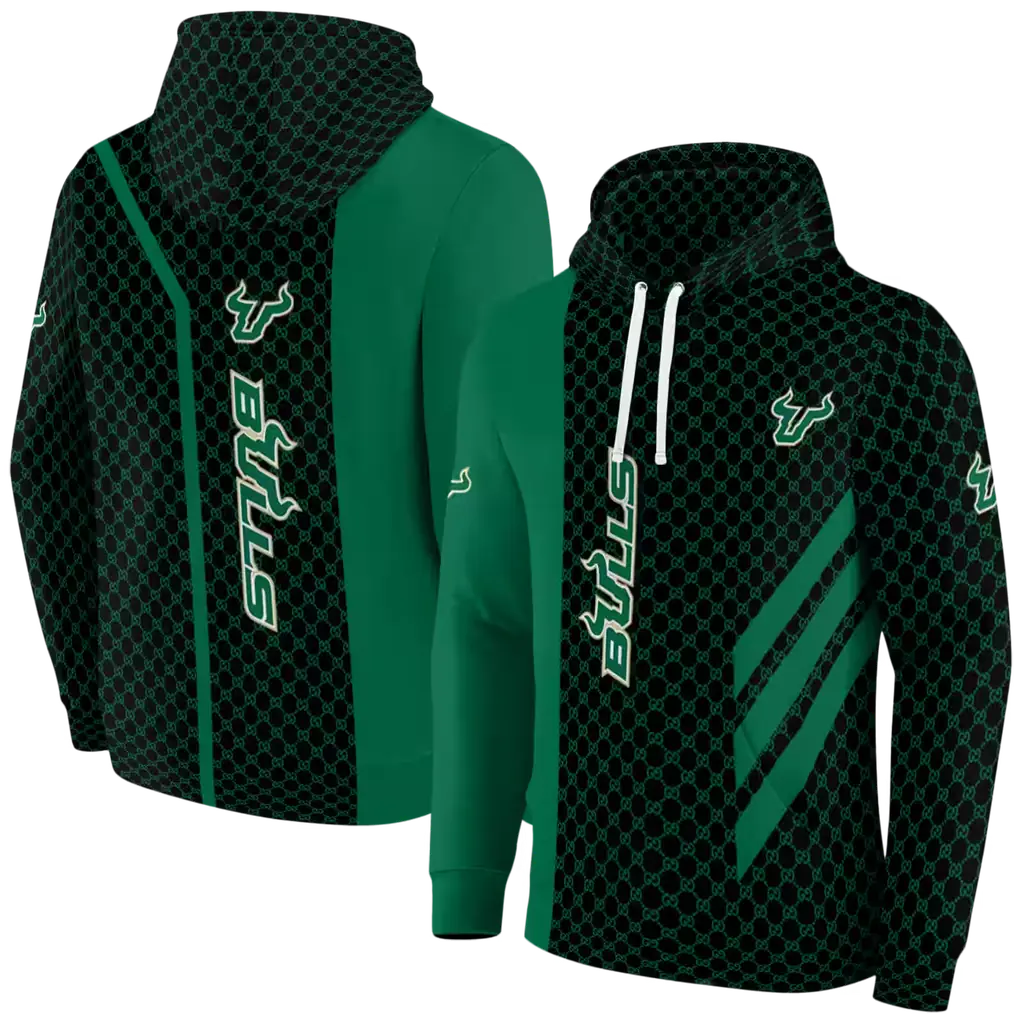 south florida bulls monogram pattern green hoodie fashion forward south florida bulls monogram pattern green hoodie fashion forward