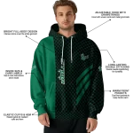 south florida bulls monogram pattern green hoodie best selling