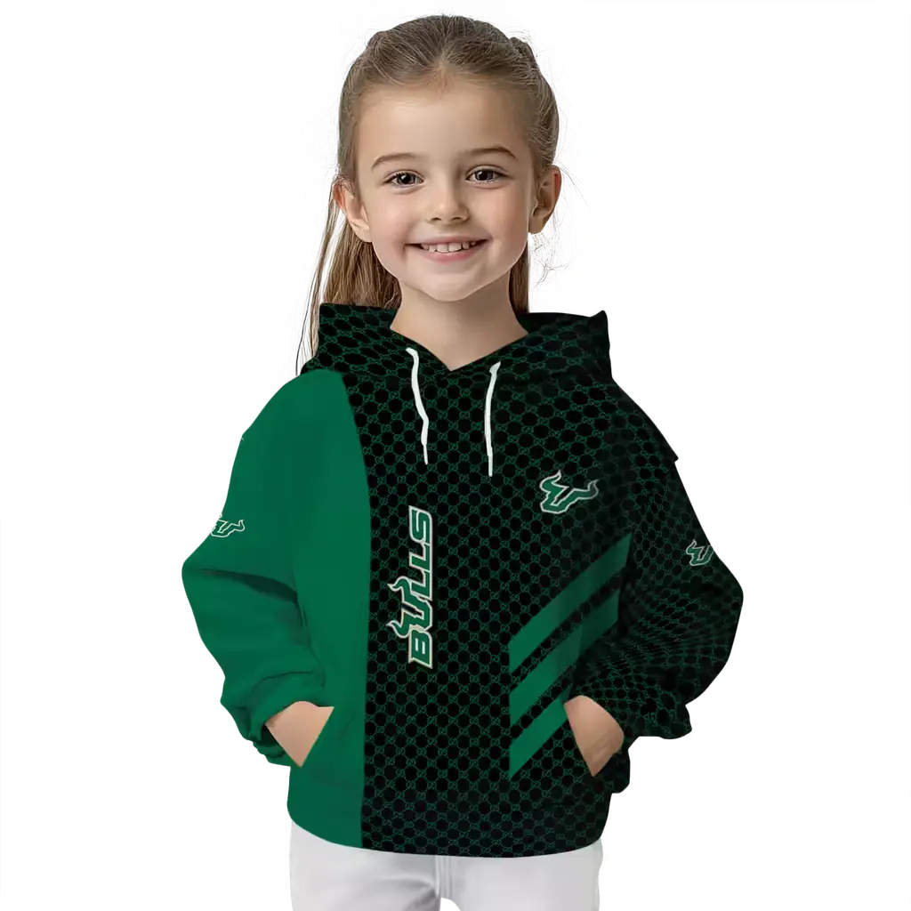 south florida bulls monogram pattern green hoodie top rated south florida bulls monogram pattern green hoodie top rated
