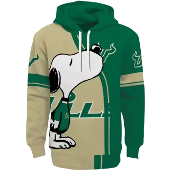 south florida bulls playful snoopy green hoodie best selling