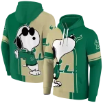 south florida bulls playful snoopy green hoodie best selling