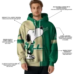 south florida bulls playful snoopy green hoodie best selling
