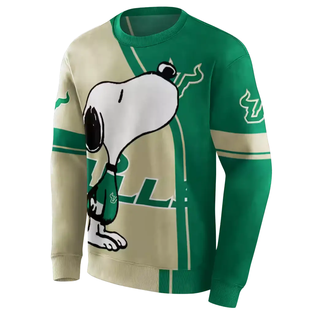 south florida bulls playful snoopy green hoodie new arrival south florida bulls playful snoopy green hoodie new arrival