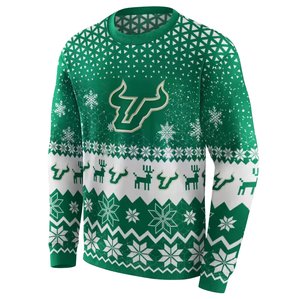 south florida bulls reindeer motif green hoodie new arrival south florida bulls reindeer motif green hoodie new arrival