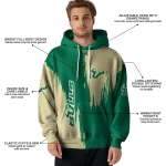 south florida bulls splatter effect green hoodie best selling