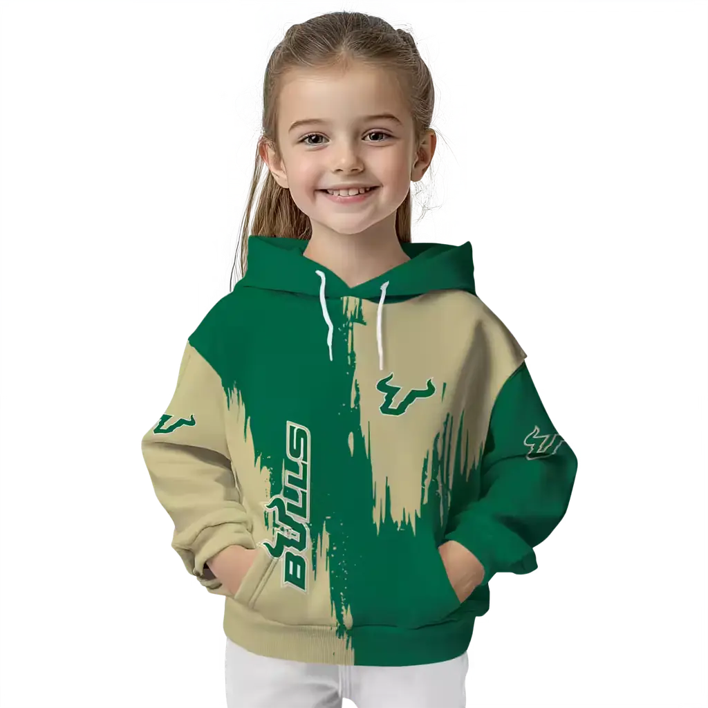 south florida bulls splatter effect green hoodie top rated south florida bulls splatter effect green hoodie top rated