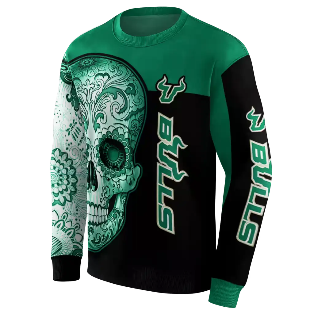 south florida bulls sugar skull green black hoodie new arrival south florida bulls sugar skull green black hoodie new arrival