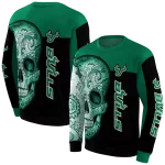south florida bulls sugar skull green black hoodie best selling