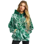 south florida bulls tie dye pattern green hoodie best selling