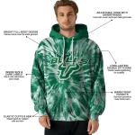 south florida bulls tie dye pattern green hoodie best selling