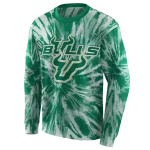 south florida bulls tie dye pattern green hoodie best selling