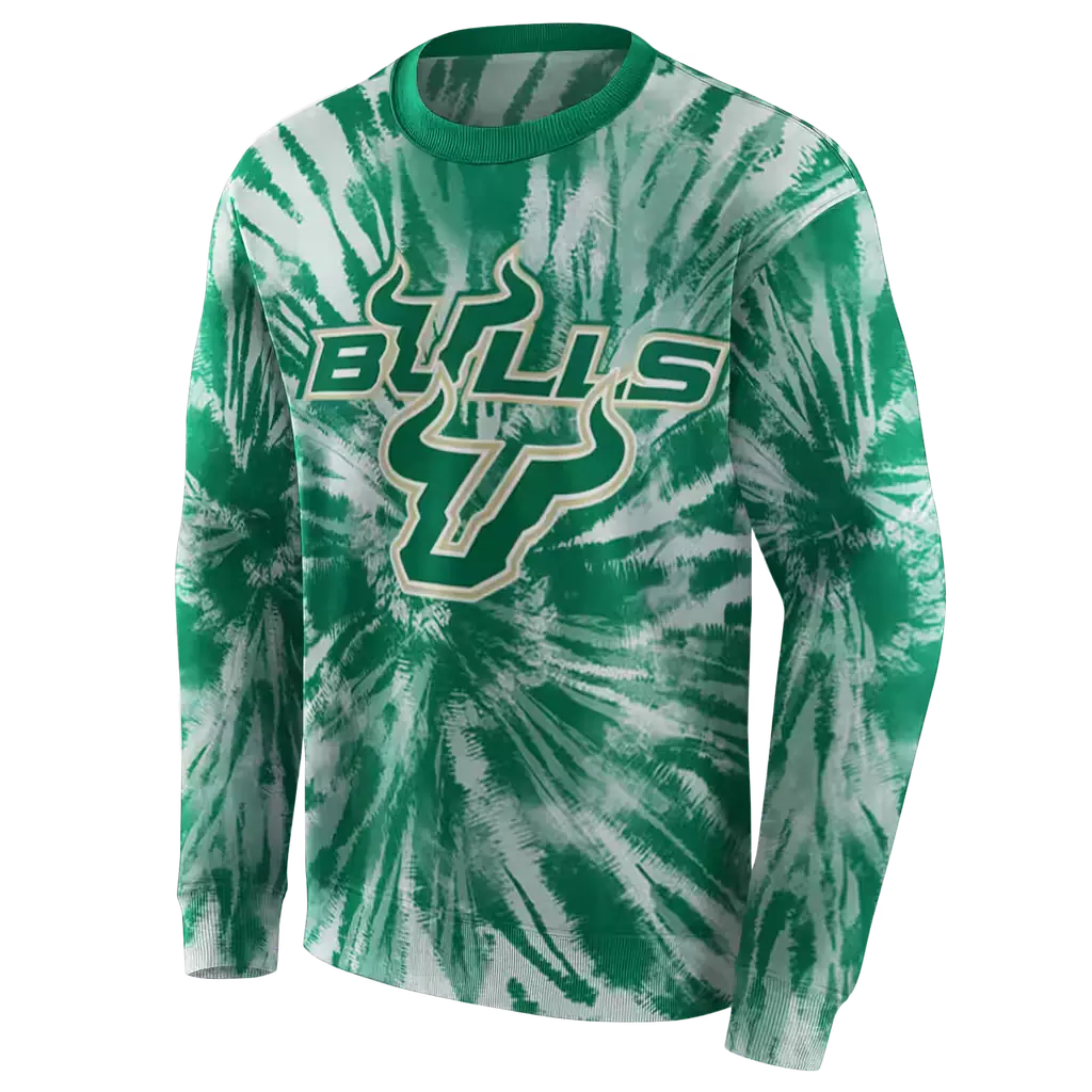 south florida bulls tie dye pattern green hoodie new arrival south florida bulls tie dye pattern green hoodie new arrival