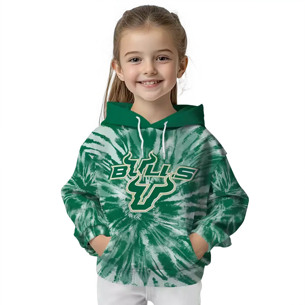 south florida bulls tie dye pattern green hoodie top rated south florida bulls tie dye pattern green hoodie top rated