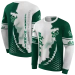 south florida bulls triangular pattern green white hoodie best selling